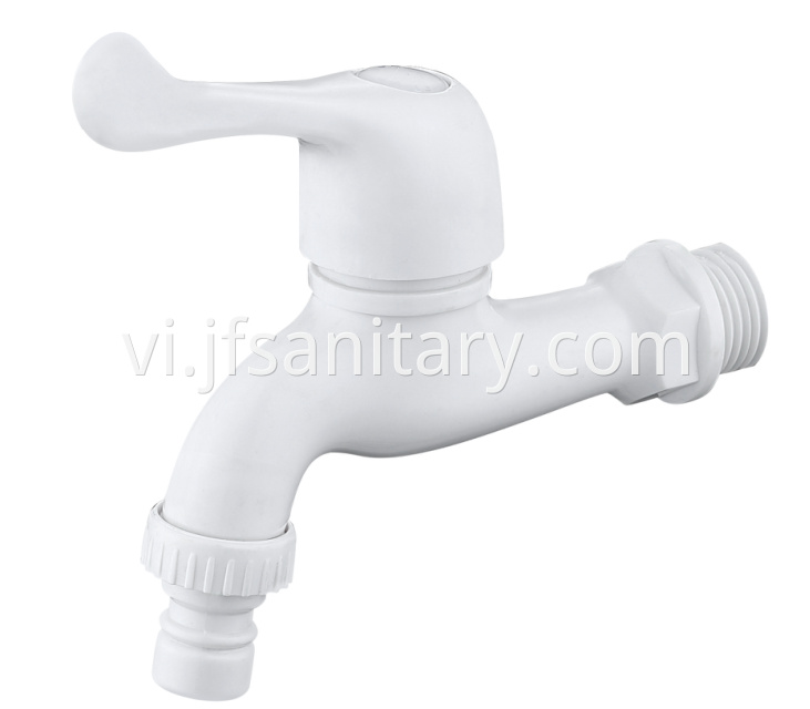 Abs Plastic Washing Machine Faucet White Finish